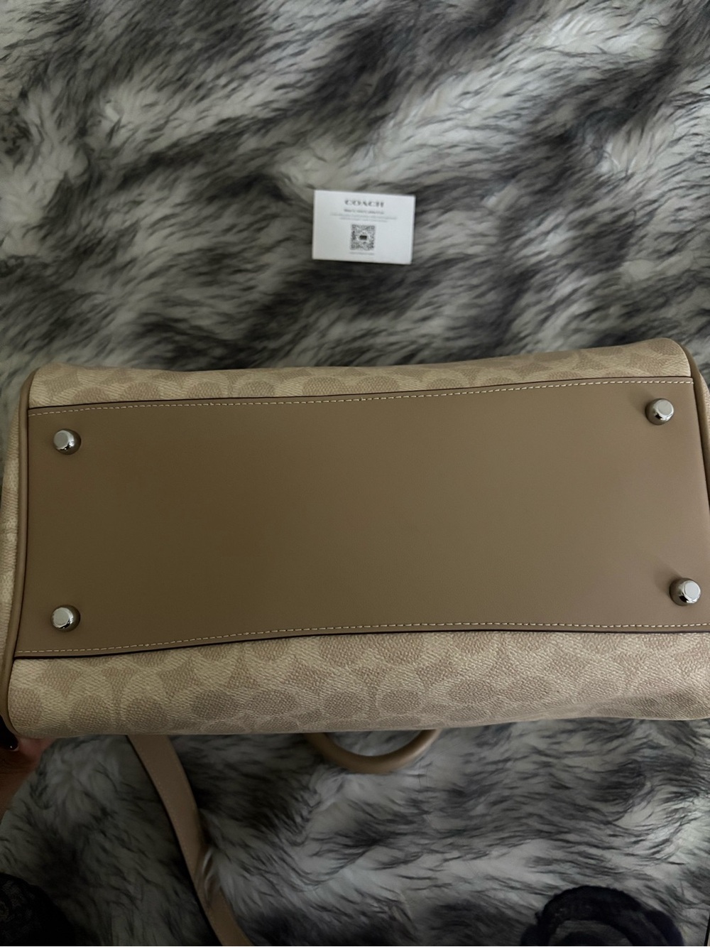 Coach Rowan satchel in nude - Picture 4 of 5